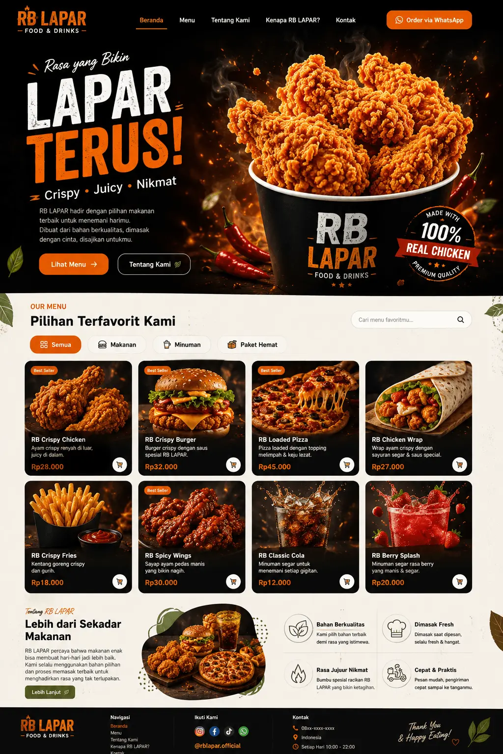 RB LAPAR food reference